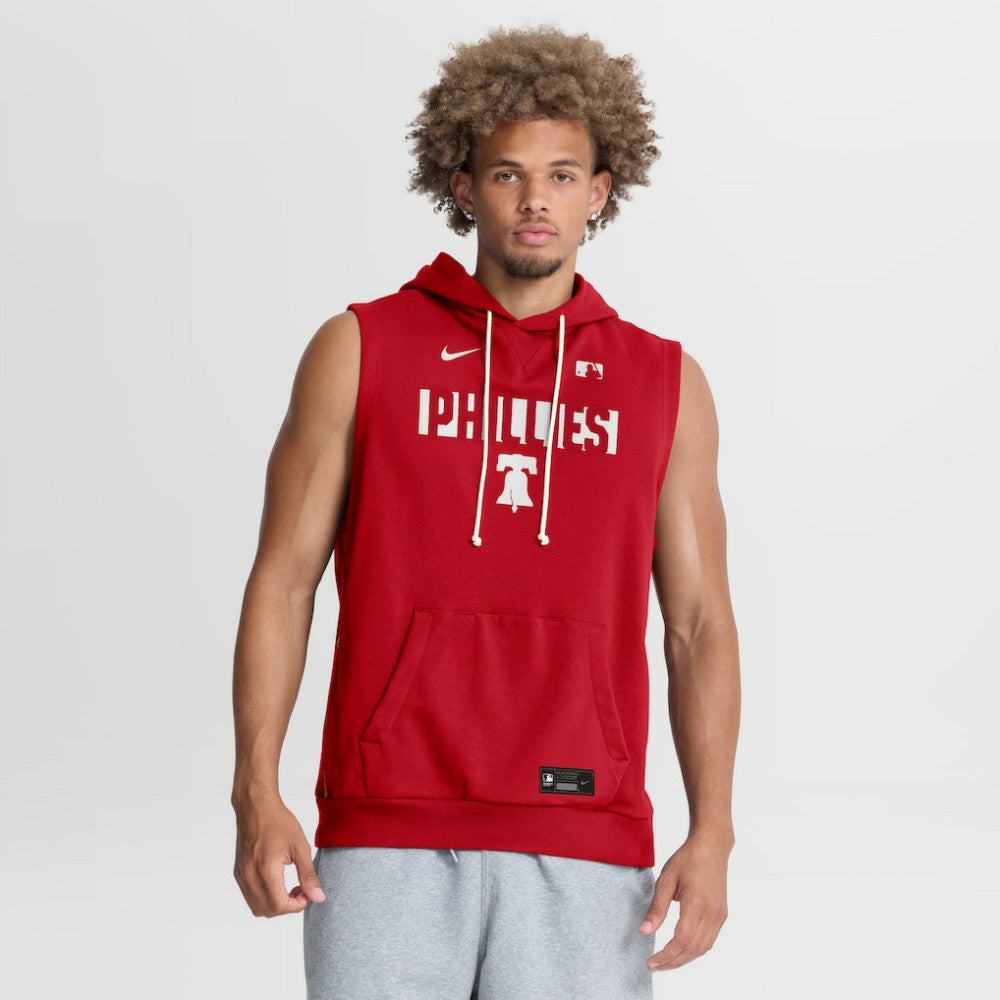 Philadelphia Phillies Nike Authentic Collection Standard Issue Dri-FIT Sleeveless Hoodie - MLB Hoodies