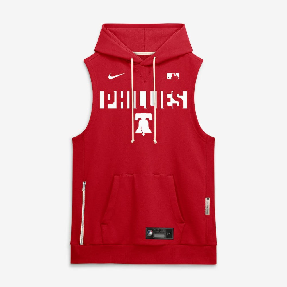 Philadelphia Phillies Nike Authentic Collection Standard Issue Dri-FIT Sleeveless Hoodie - MLB Hoodies