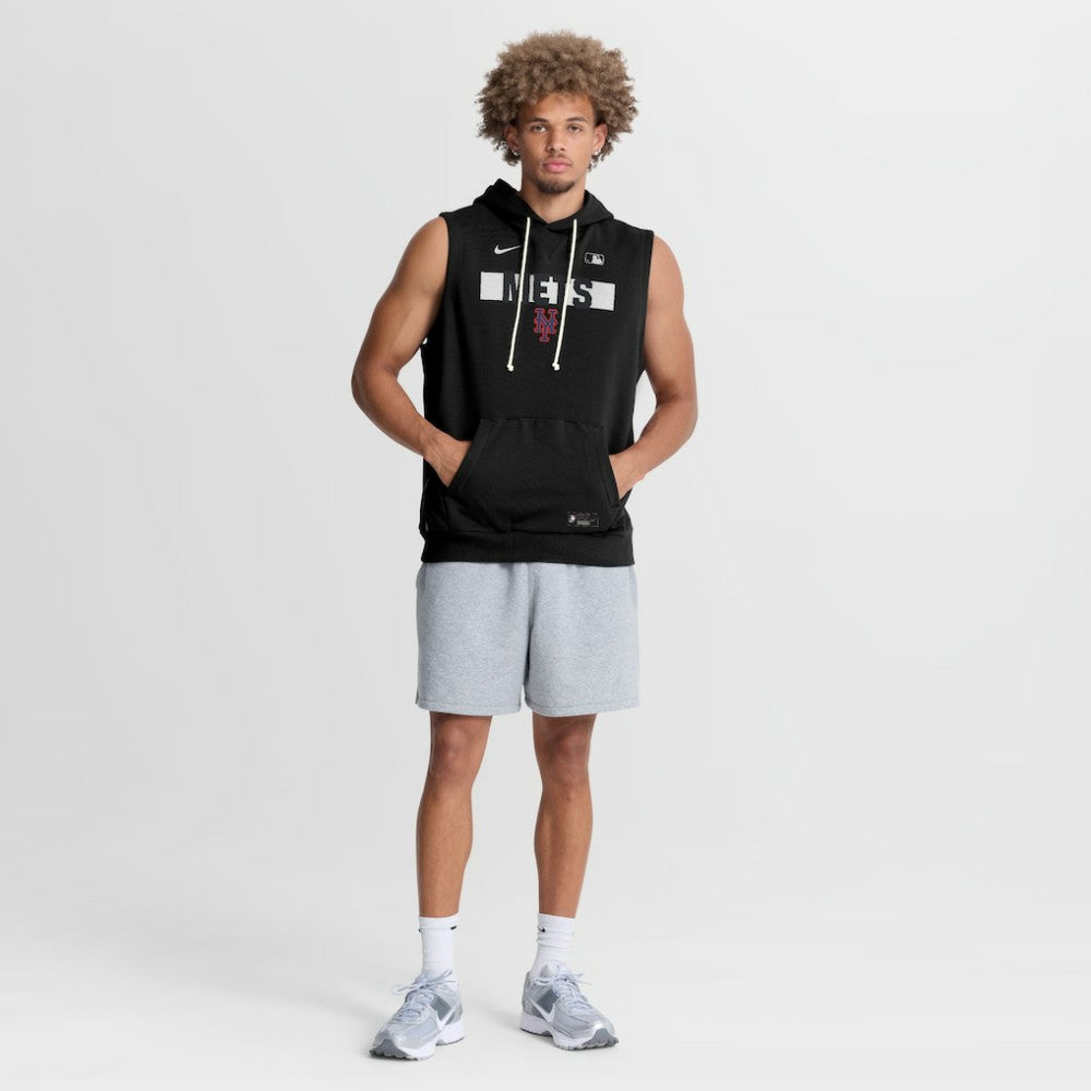 New York Mets Nike Authentic Collection Standard Issue Dri-FIT Sleeveless Hoodie - MLB Hoodies