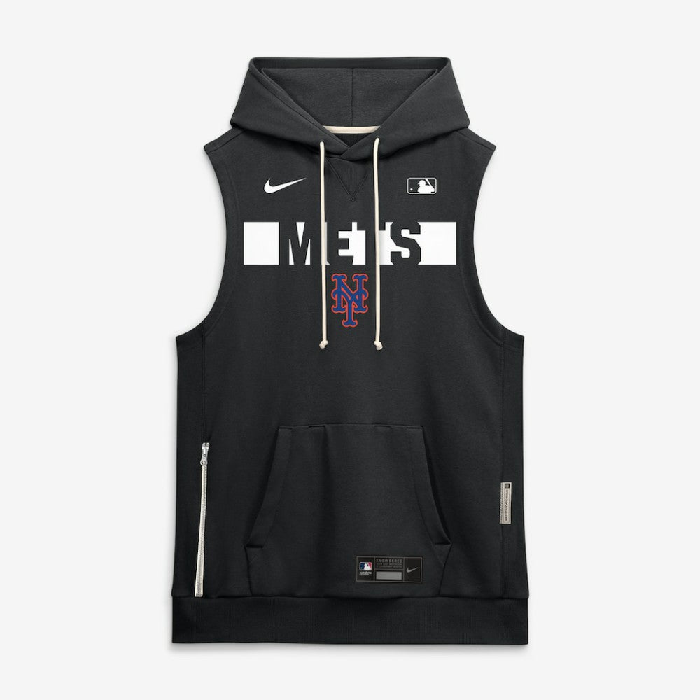New York Mets Nike Authentic Collection Standard Issue Dri-FIT Sleeveless Hoodie - MLB Hoodies