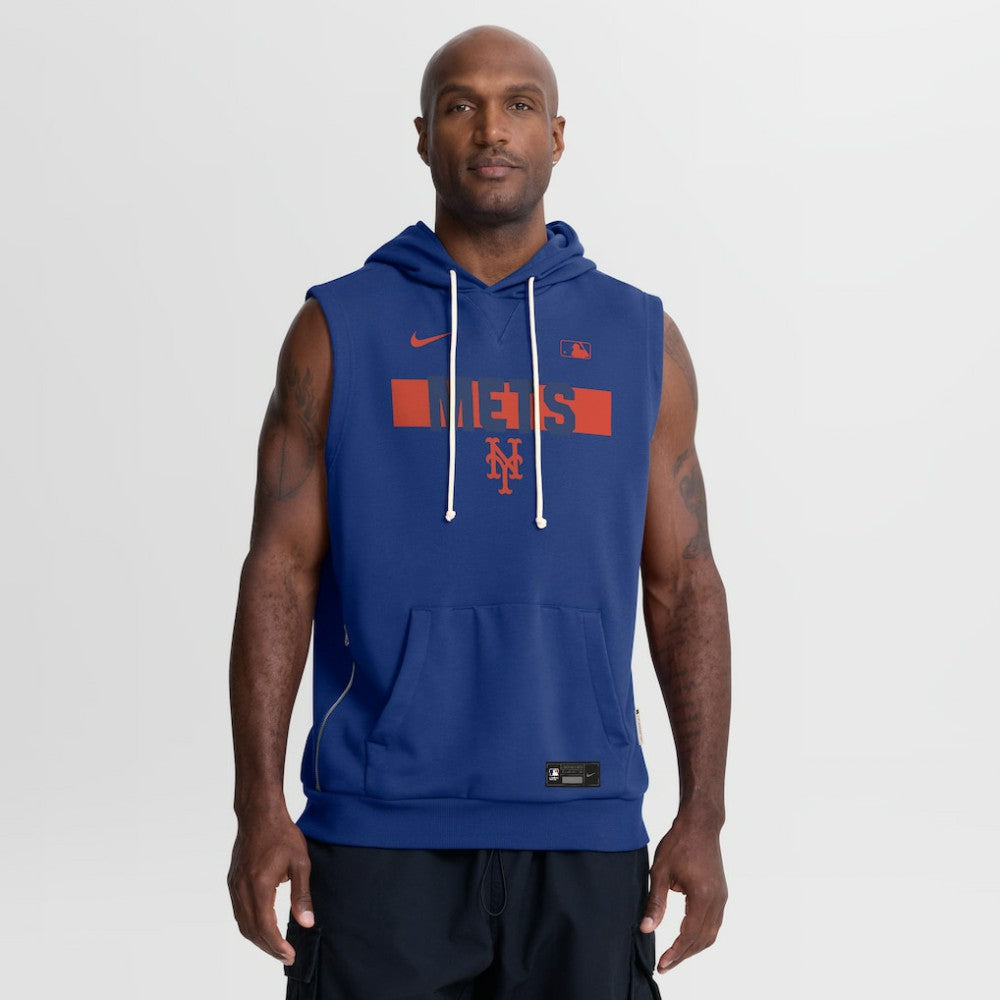 New York Mets Nike Authentic Collection Standard Issue Dri-FIT Sleeveless Hoodie - MLB Hoodies