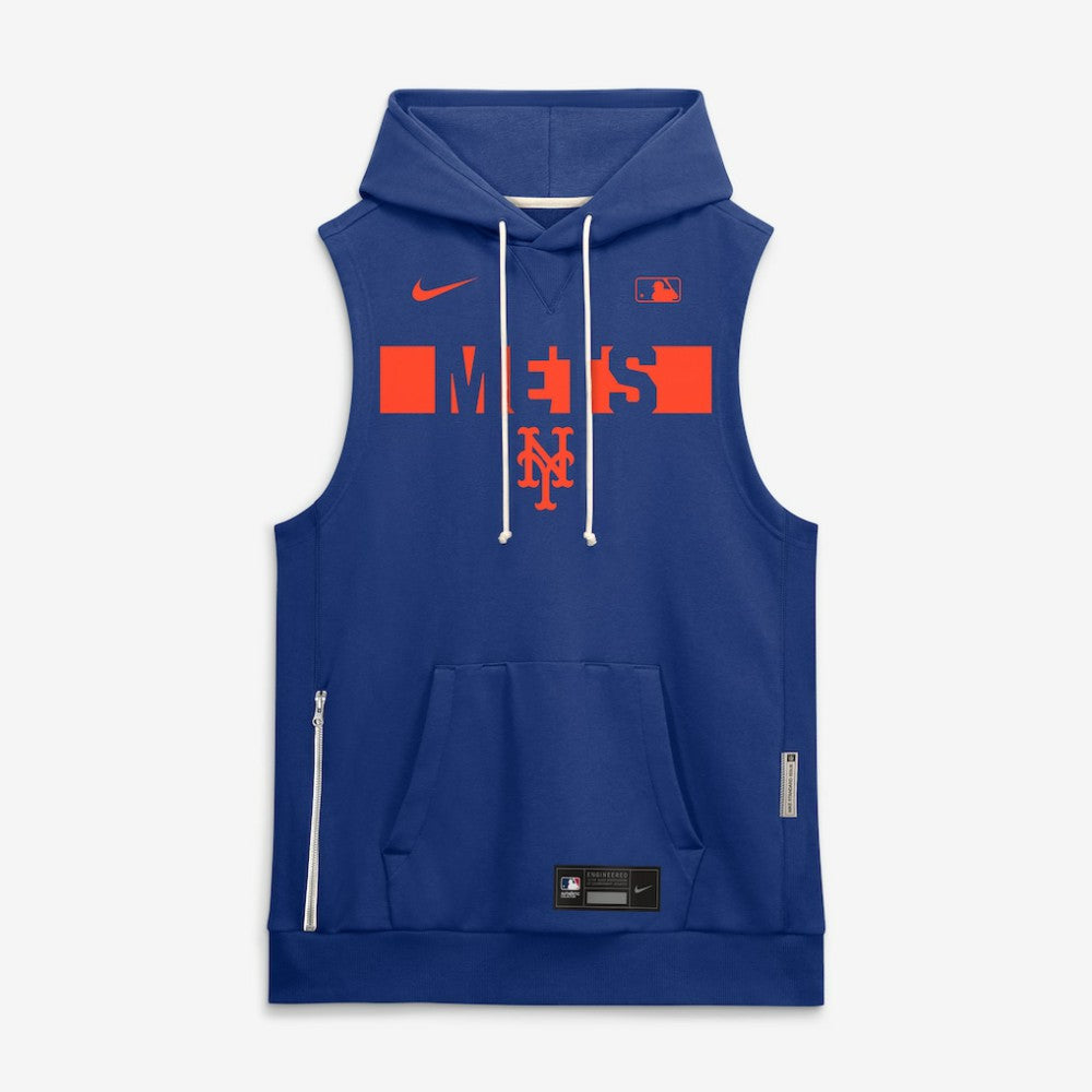 New York Mets Nike Authentic Collection Standard Issue Dri-FIT Sleeveless Hoodie - MLB Hoodies