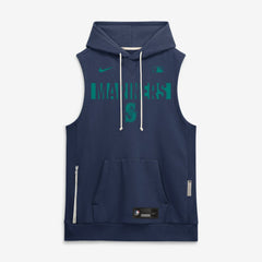 Seattle Mariners Nike Authentic Collection Standard Issue Dri-FIT Sleeveless Hoodie - MLB Hoodies