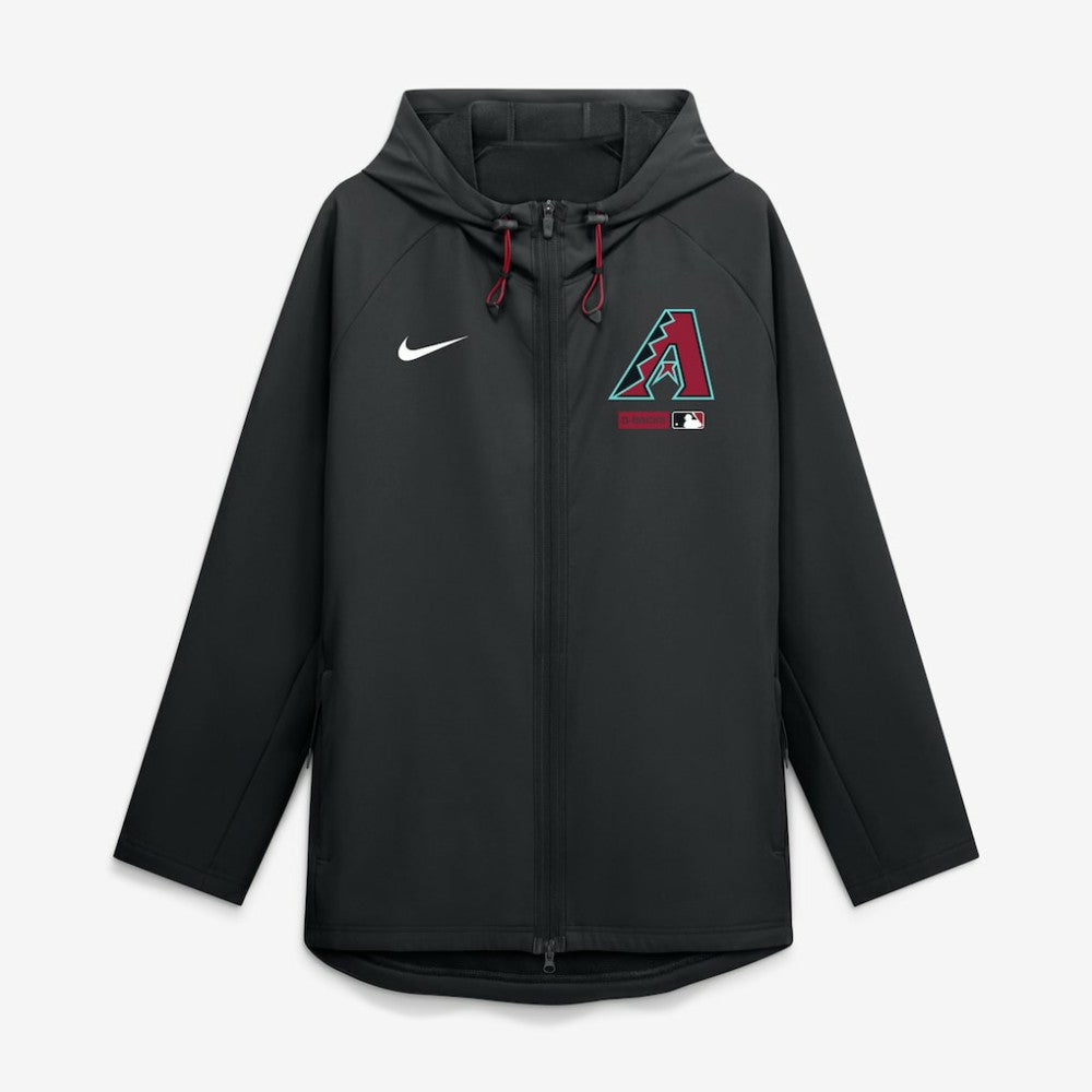 Arizona Diamondbacks Nike Authentic Collection Raglan Therma-FIT Full-Zip Hooded Jacket - MLB Jackets