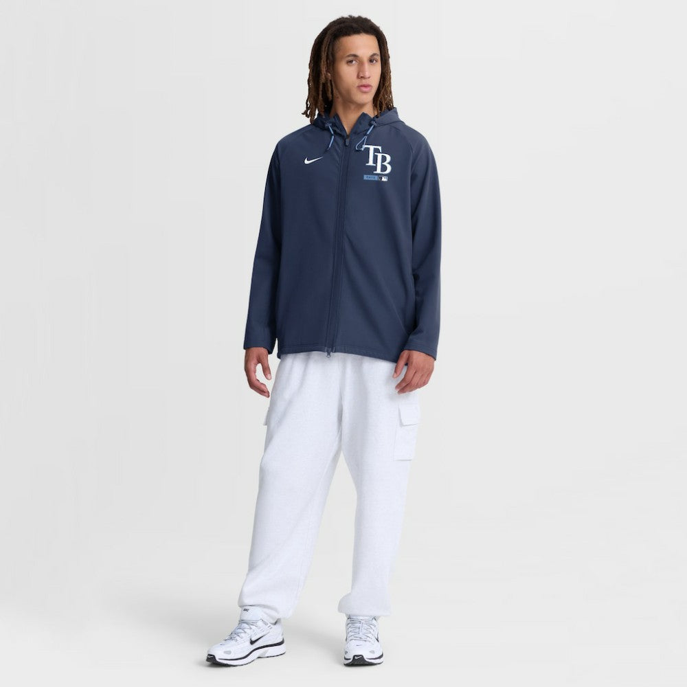 Tampa Bay Rays Nike Authentic Collection Raglan Therma-FIT Full-Zip Hooded Jacket - MLB Jackets