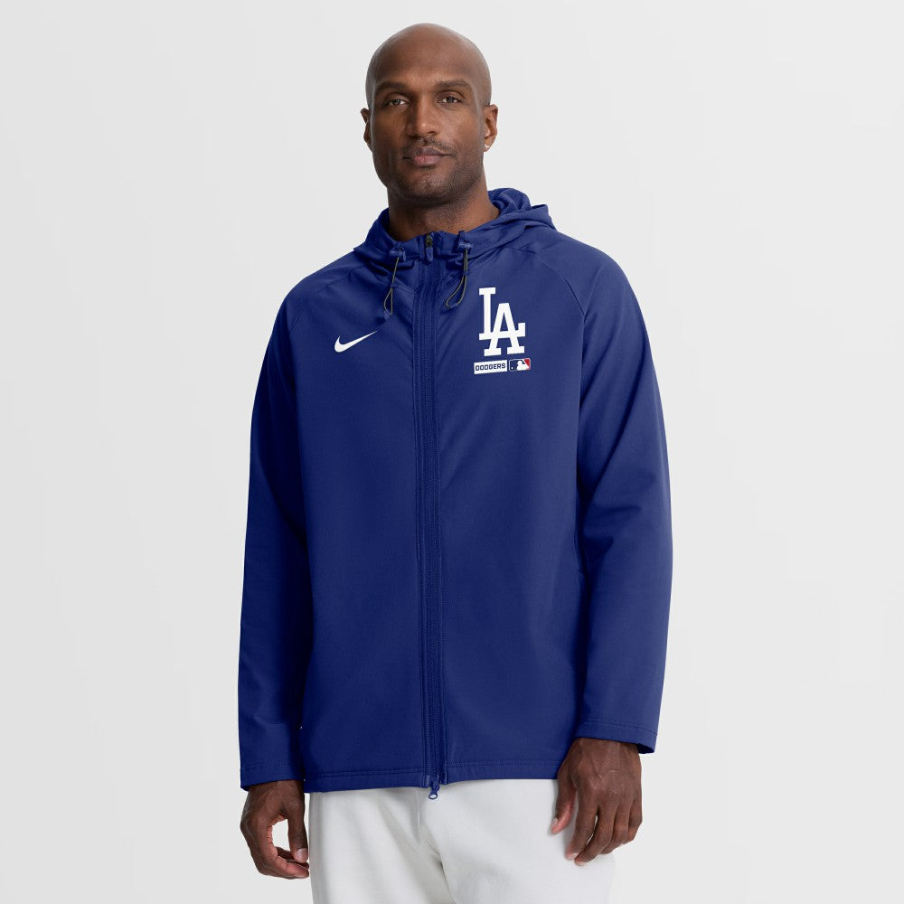 Los Angeles Dodgers Nike Authentic Collection Raglan Therma-FIT Full-Zip Hooded Jacket - MLB Jackets