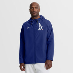 Los Angeles Dodgers Nike Authentic Collection Raglan Therma-FIT Full-Zip Hooded Jacket - MLB Jackets