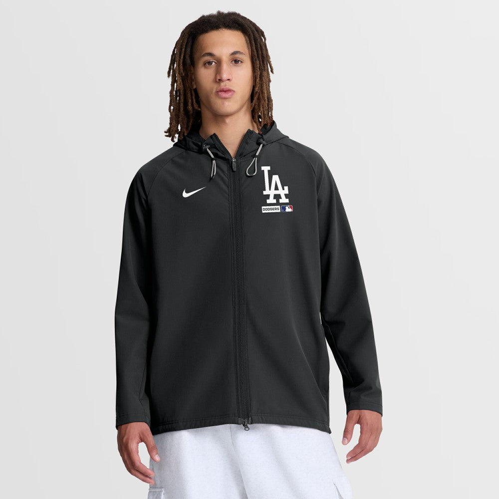 Los Angeles Dodgers Nike Authentic Collection Raglan Therma-FIT Full-Zip Hooded Jacket - MLB Jackets