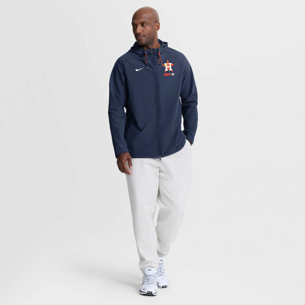 Houston Astros Nike Authentic Collection Raglan Therma-FIT Full-Zip Hooded Jacket - MLB Jackets