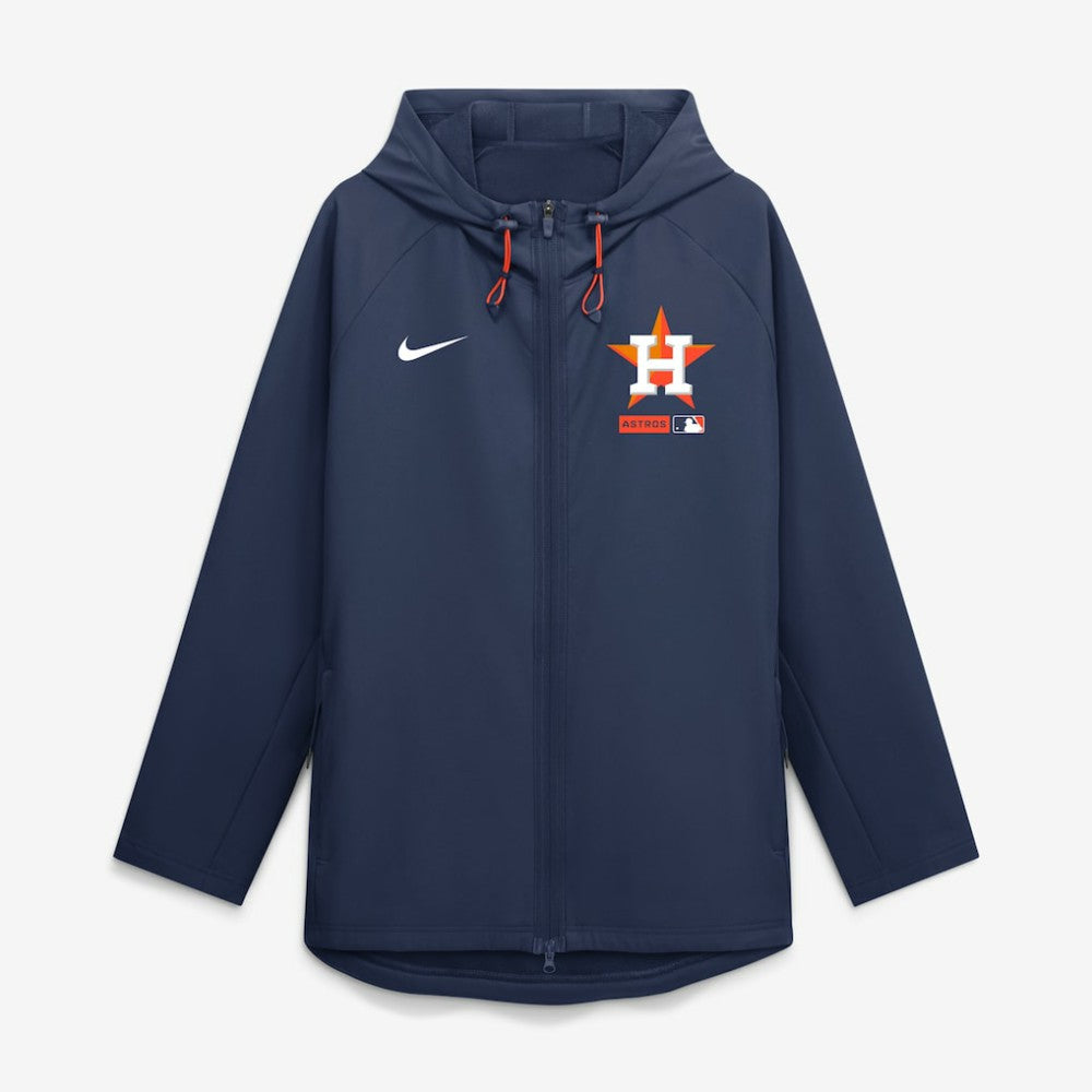 Houston Astros Nike Authentic Collection Raglan Therma-FIT Full-Zip Hooded Jacket - MLB Jackets