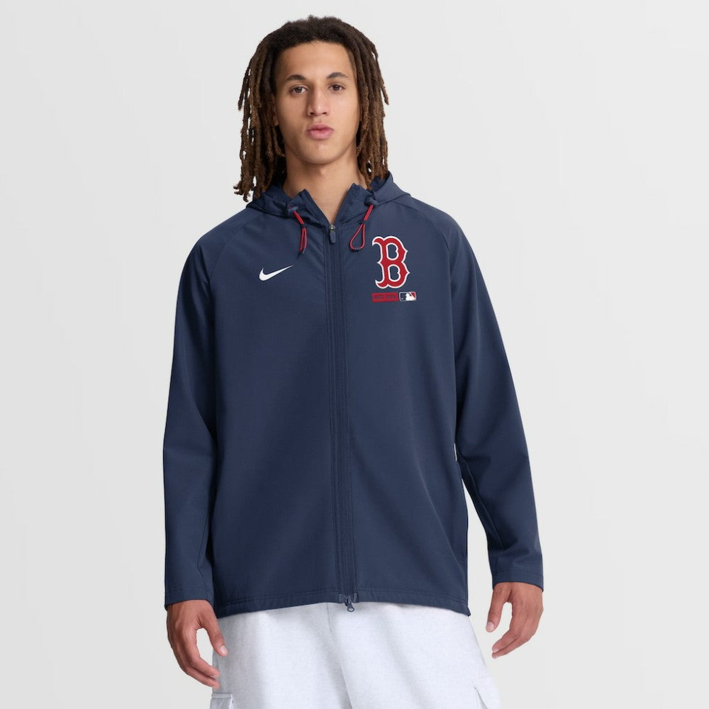 Boston Red Sox Nike Authentic Collection Raglan Therma-FIT Full-Zip Hooded Jacket - MLB Jackets
