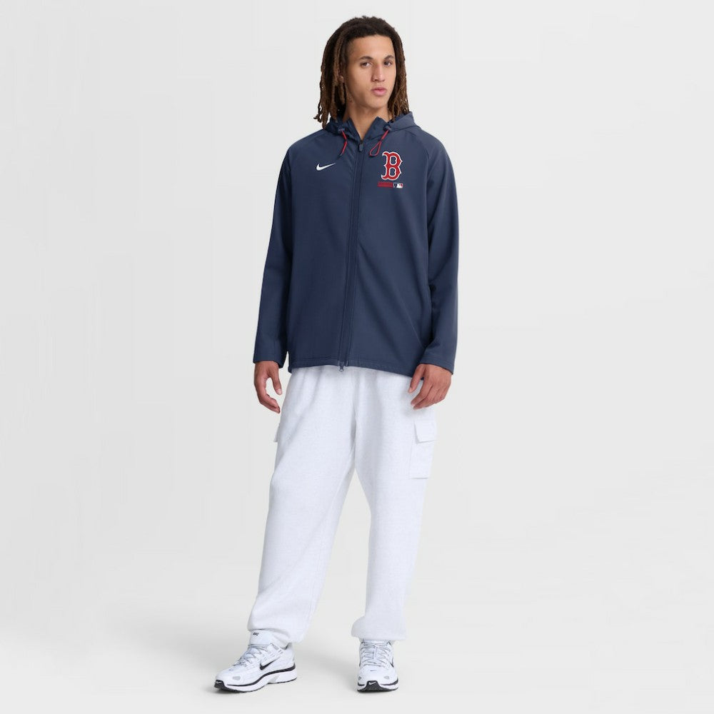 Boston Red Sox Nike Authentic Collection Raglan Therma-FIT Full-Zip Hooded Jacket - MLB Jackets