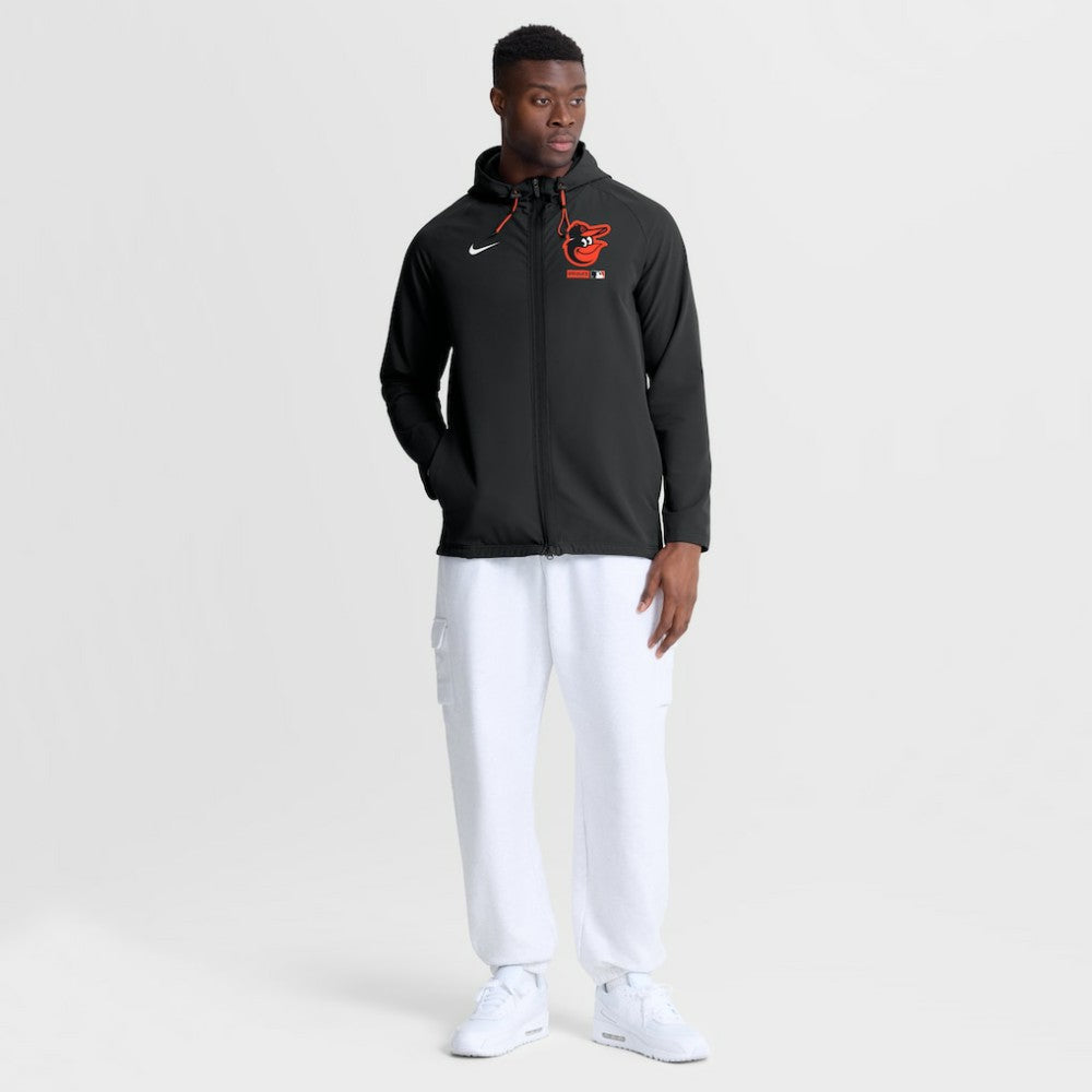Baltimore Orioles Nike Authentic Collection Raglan Therma-FIT Full-Zip Hooded Jacket - MLB Jackets