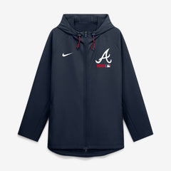 Atlanta Braves Nike Authentic Collection Raglan Therma-FIT Full-Zip Hooded Jacket - MLB Jackets