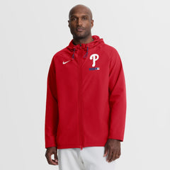 Philadelphia Phillies Nike Authentic Collection Raglan Therma-FIT Full-Zip Hooded Jacket - MLB Jackets
