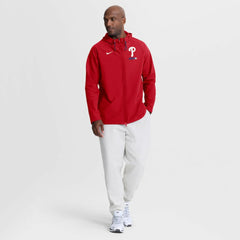 Philadelphia Phillies Nike Authentic Collection Raglan Therma-FIT Full-Zip Hooded Jacket - MLB Jackets
