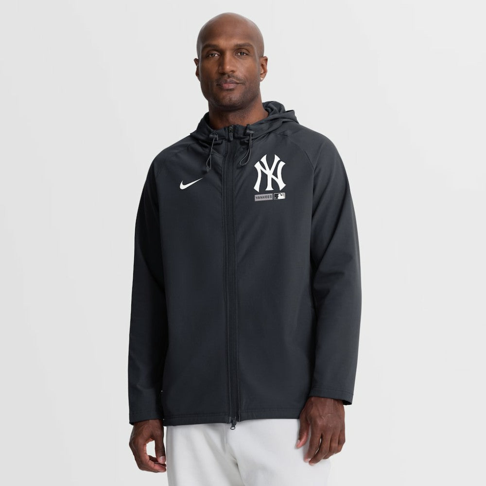 New York Yankees Nike Authentic Collection Raglan Therma-FIT Full-Zip Hooded Jacket - MLB Jackets