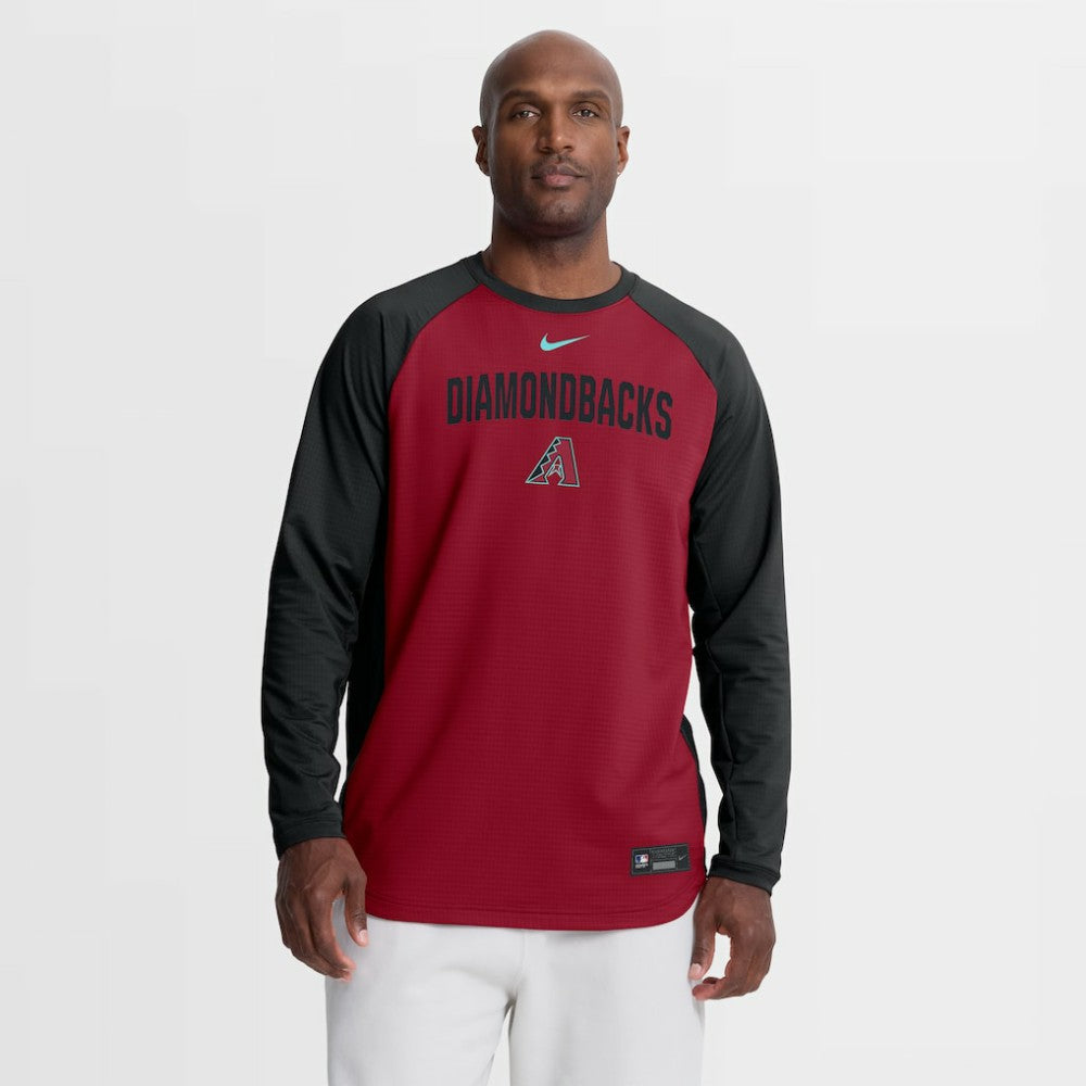 Arizona Diamondbacks Nike Authentic Collection Raglan Dri-FIT Sweatshirt - MLB Sweatshirts