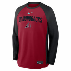 Arizona Diamondbacks Nike Authentic Collection Raglan Dri-FIT Sweatshirt - MLB Sweatshirts