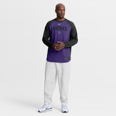 Colorado Rockies Nike Authentic Collection Raglan Dri-FIT Sweatshirt - MLB Sweatshirts
