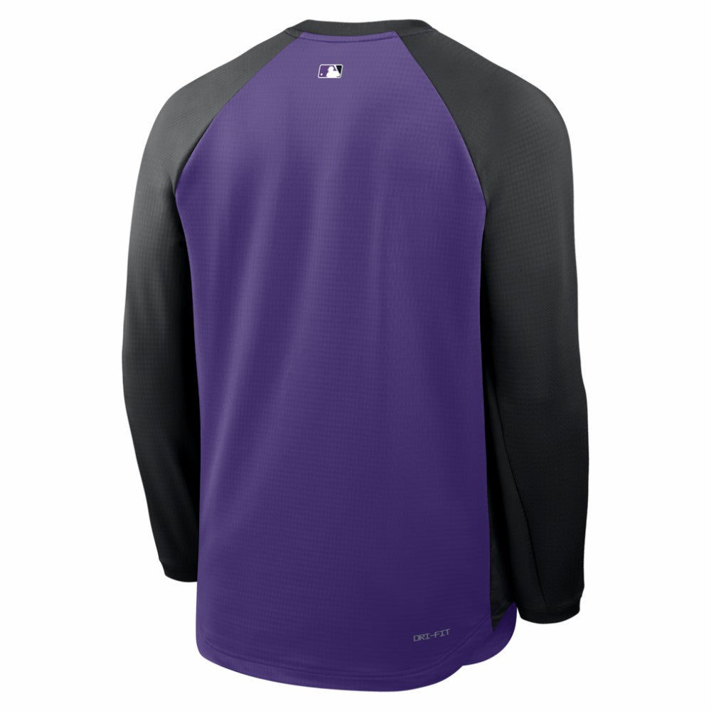Colorado Rockies Nike Authentic Collection Raglan Dri-FIT Sweatshirt - MLB Sweatshirts