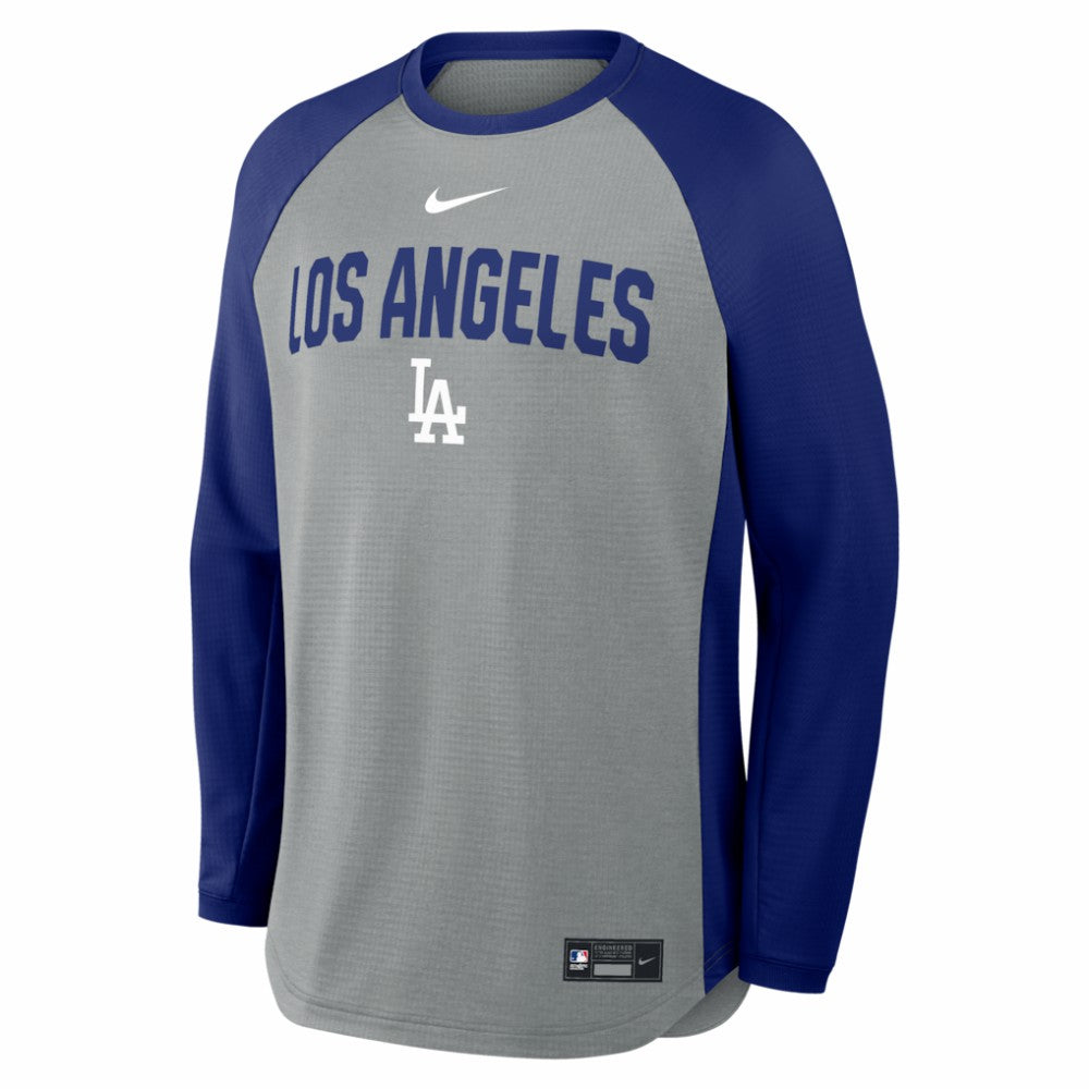 Los Angeles Dodgers Nike Authentic Collection Raglan Dri-FIT Sweatshirt - MLB Sweatshirts