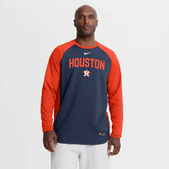 Houston Astros Nike Authentic Collection Raglan Dri-FIT Sweatshirt - MLB Sweatshirts