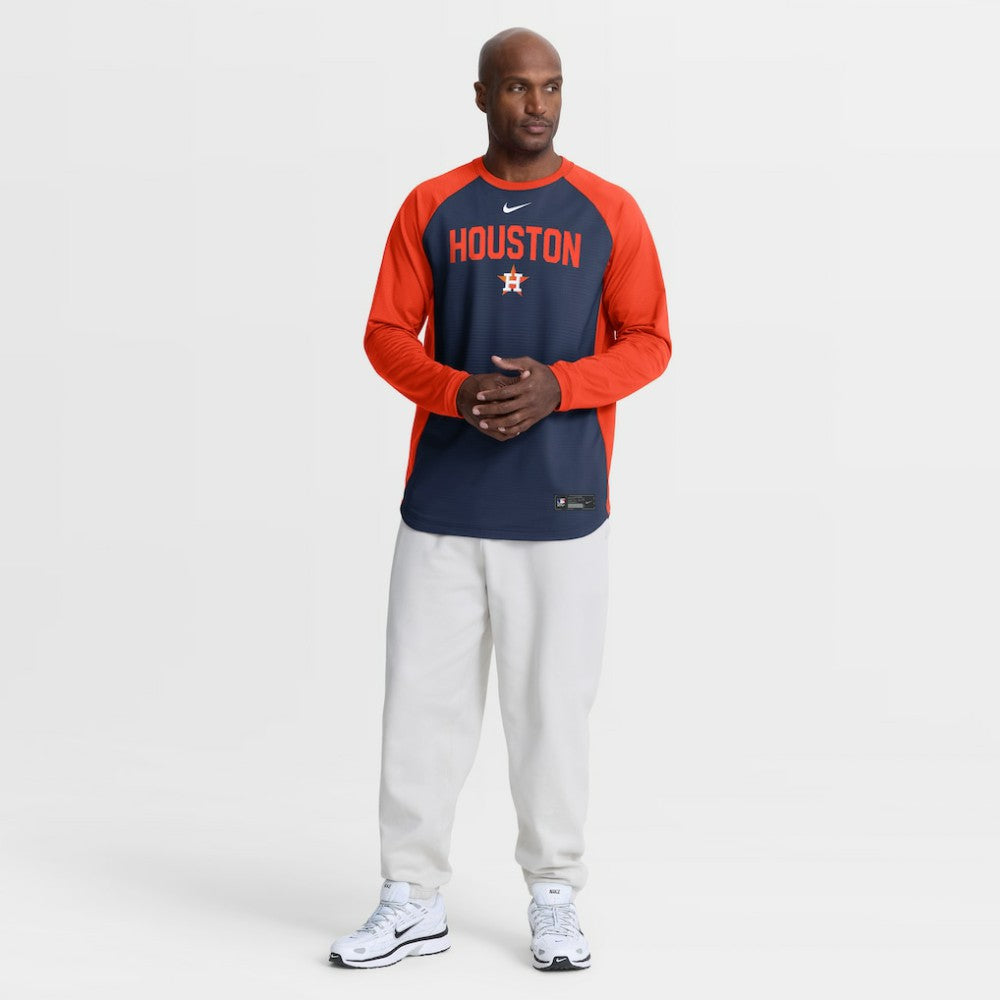 Houston Astros Nike Authentic Collection Raglan Dri-FIT Sweatshirt - MLB Sweatshirts