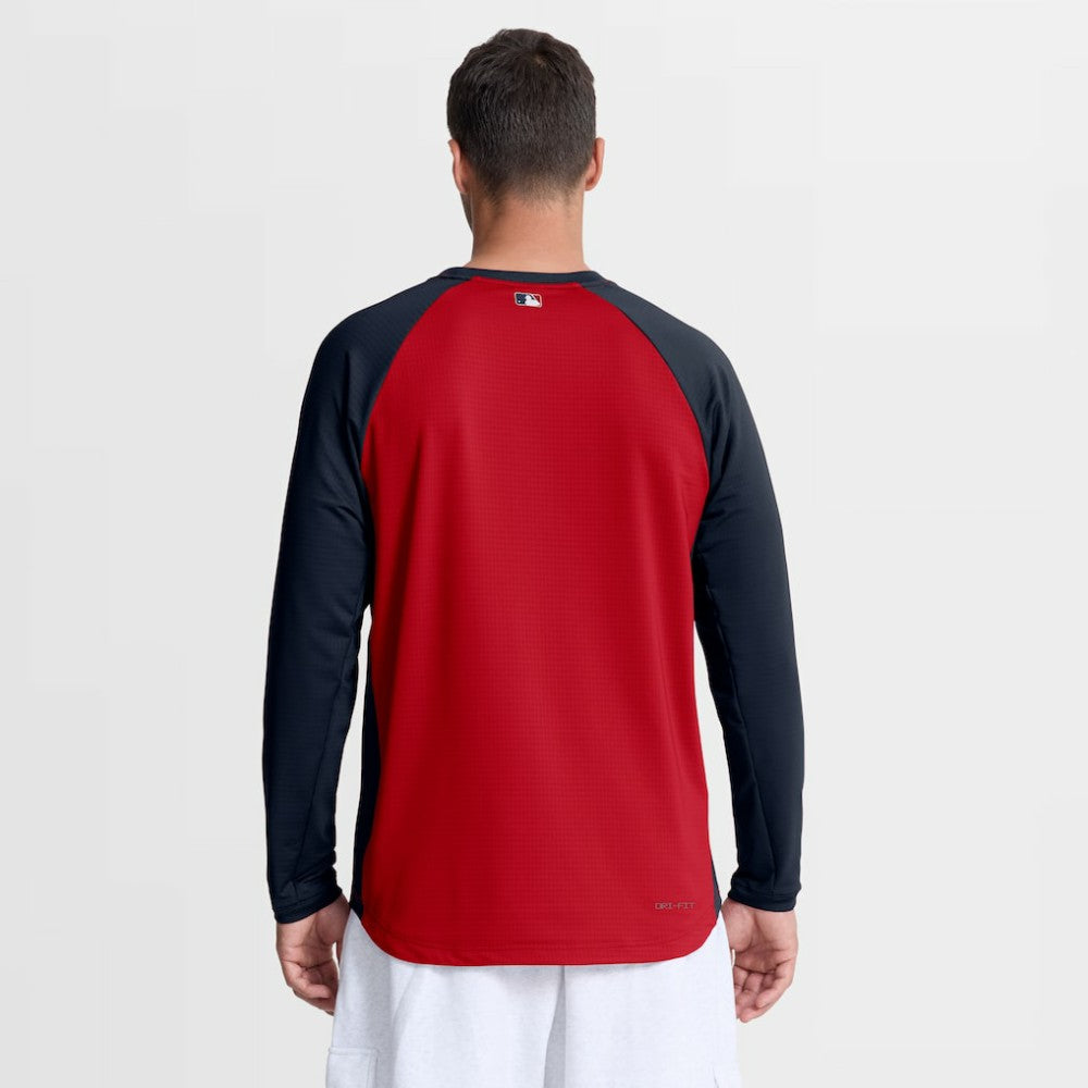 Atlanta Braves Nike Authentic Collection Raglan Dri-FIT Sweatshirt - MLB Sweatshirts