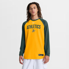 Athletics Nike Authentic Collection Raglan Dri-FIT Sweatshirt - MLB Sweatshirts
