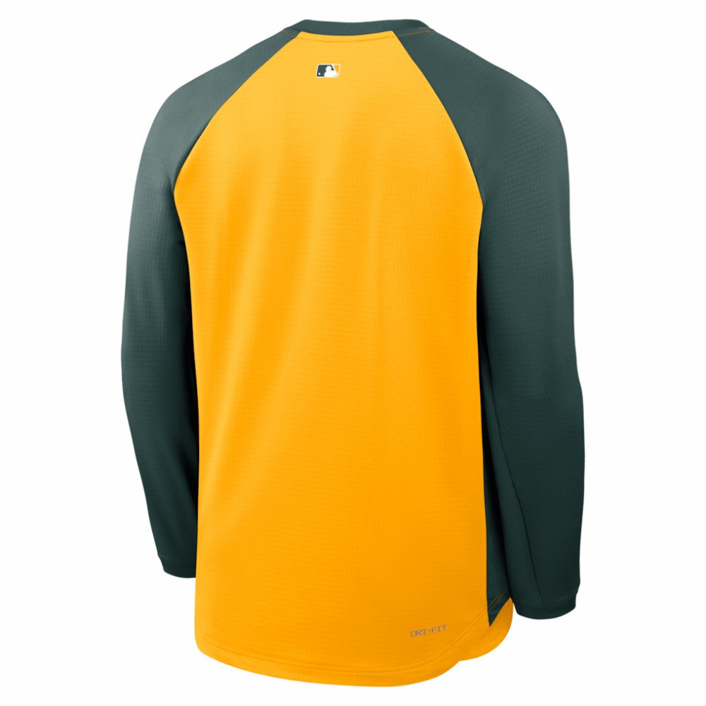 Athletics Nike Authentic Collection Raglan Dri-FIT Sweatshirt - MLB Sweatshirts