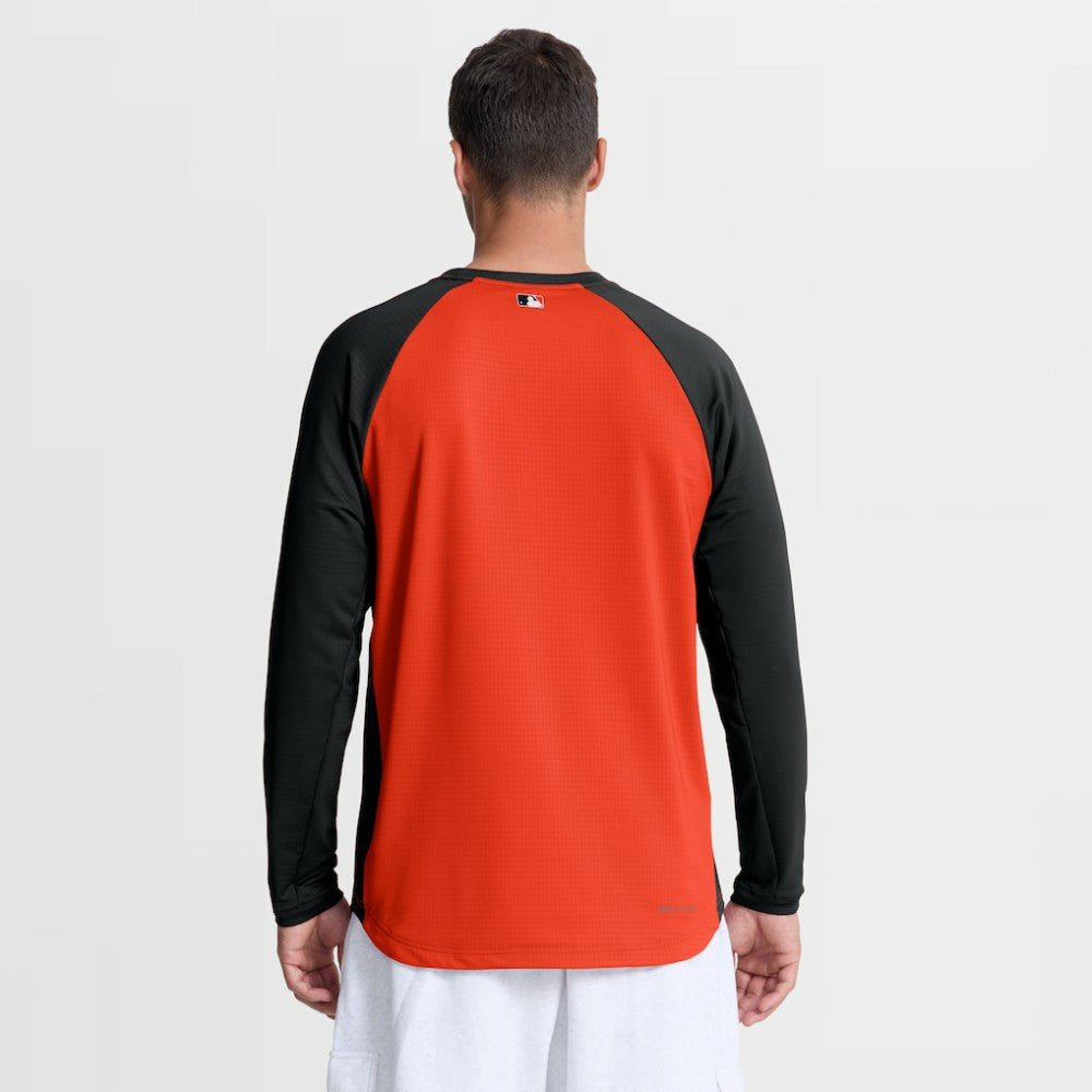 Baltimore Orioles Nike Authentic Collection Raglan Dri-FIT Sweatshirt - MLB Sweatshirts