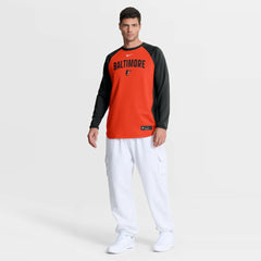 Baltimore Orioles Nike Authentic Collection Raglan Dri-FIT Sweatshirt - MLB Sweatshirts
