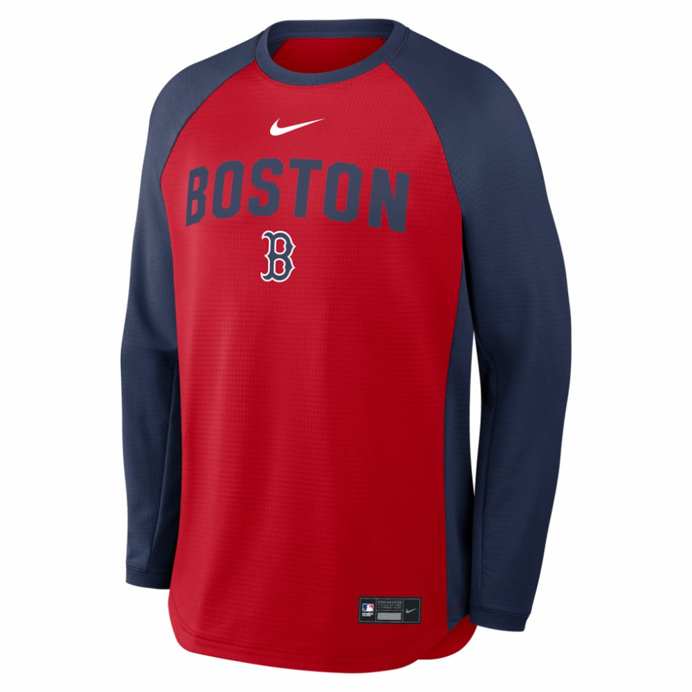 Boston Red Sox Nike Authentic Collection Raglan Dri-FIT Sweatshirt - MLB Sweatshirts