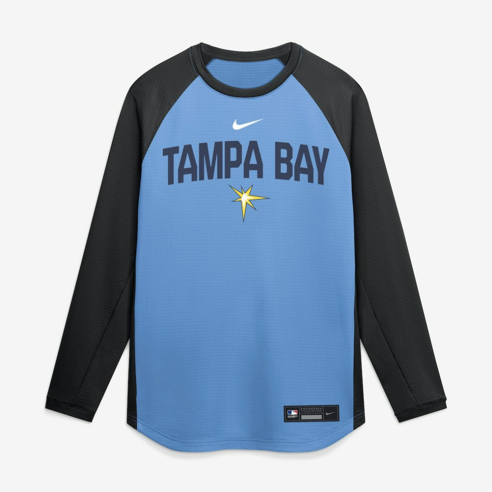 Tampa Bay Rays Nike Authentic Collection Raglan Dri-FIT Sweatshirt - MLB Sweatshirts