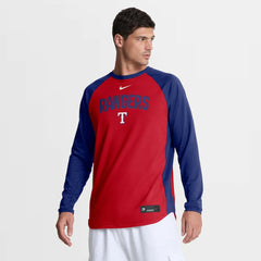 Texas Rangers Nike Authentic Collection Raglan Dri-FIT Sweatshirt - MLB Sweatshirts