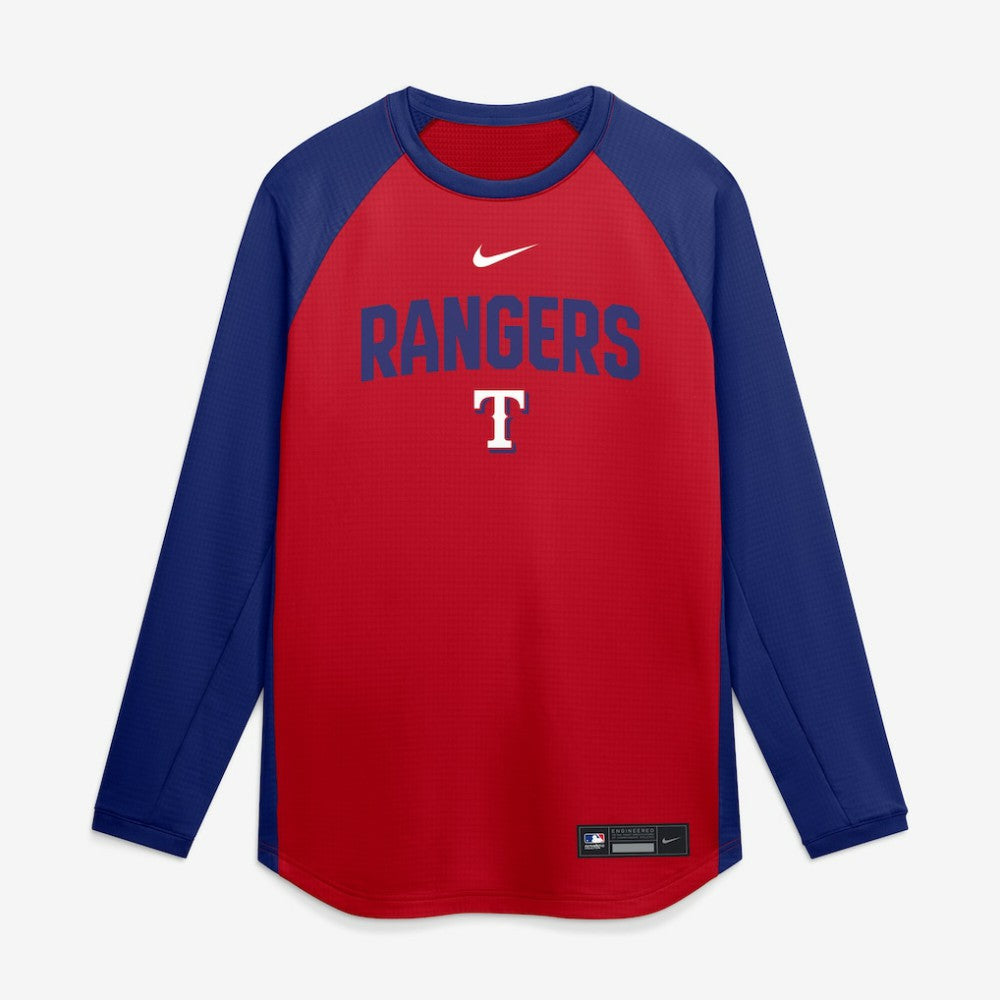 Texas Rangers Nike Authentic Collection Raglan Dri-FIT Sweatshirt - MLB Sweatshirts