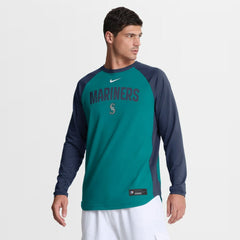 Seattle Mariners Nike Authentic Collection Raglan Dri-FIT Sweatshirt - MLB Sweatshirts