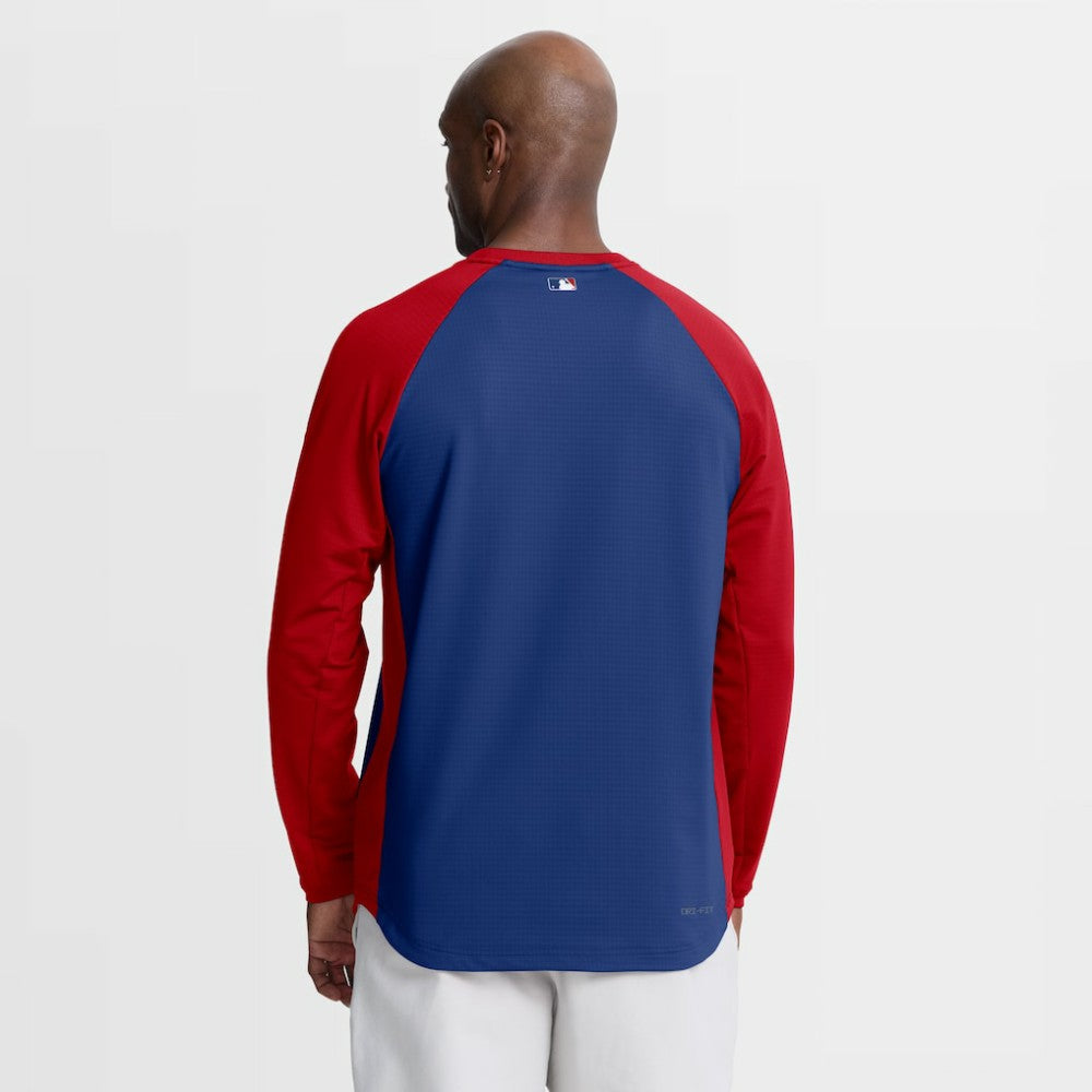 Philadelphia Phillies Nike Authentic Collection Raglan Dri-FIT Sweatshirt - MLB Sweatshirts