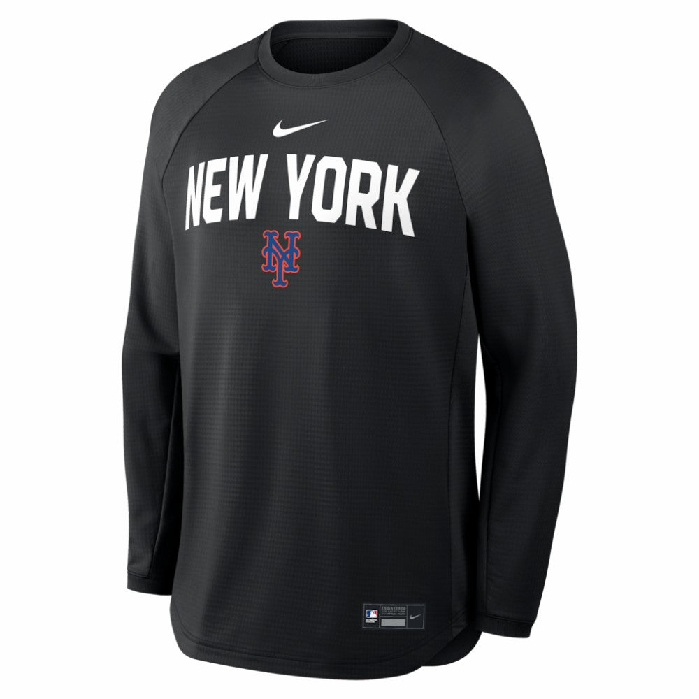 New York Mets Nike Authentic Collection Raglan Dri-FIT Sweatshirt - MLB Sweatshirts