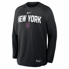 New York Mets Nike Authentic Collection Raglan Dri-FIT Sweatshirt - MLB Sweatshirts