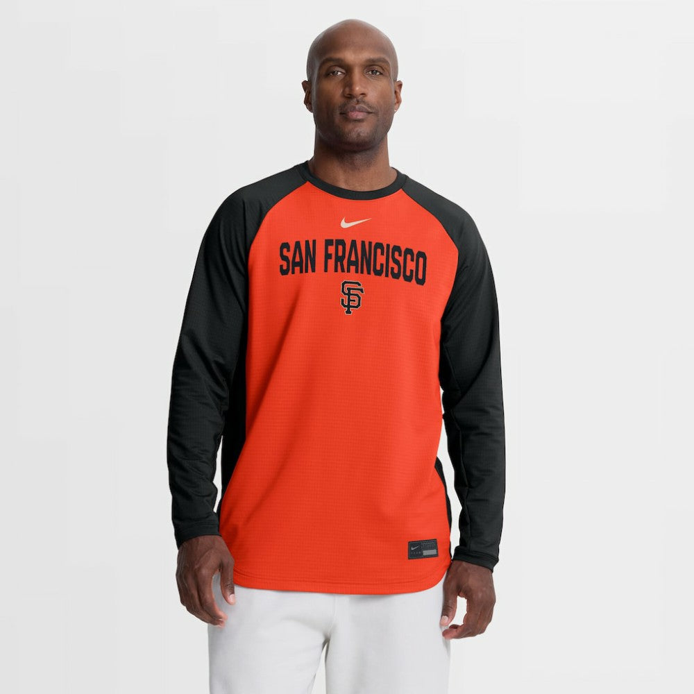 San Francisco Giants Nike Authentic Collection Raglan Dri-FIT Sweatshirt - MLB Sweatshirts