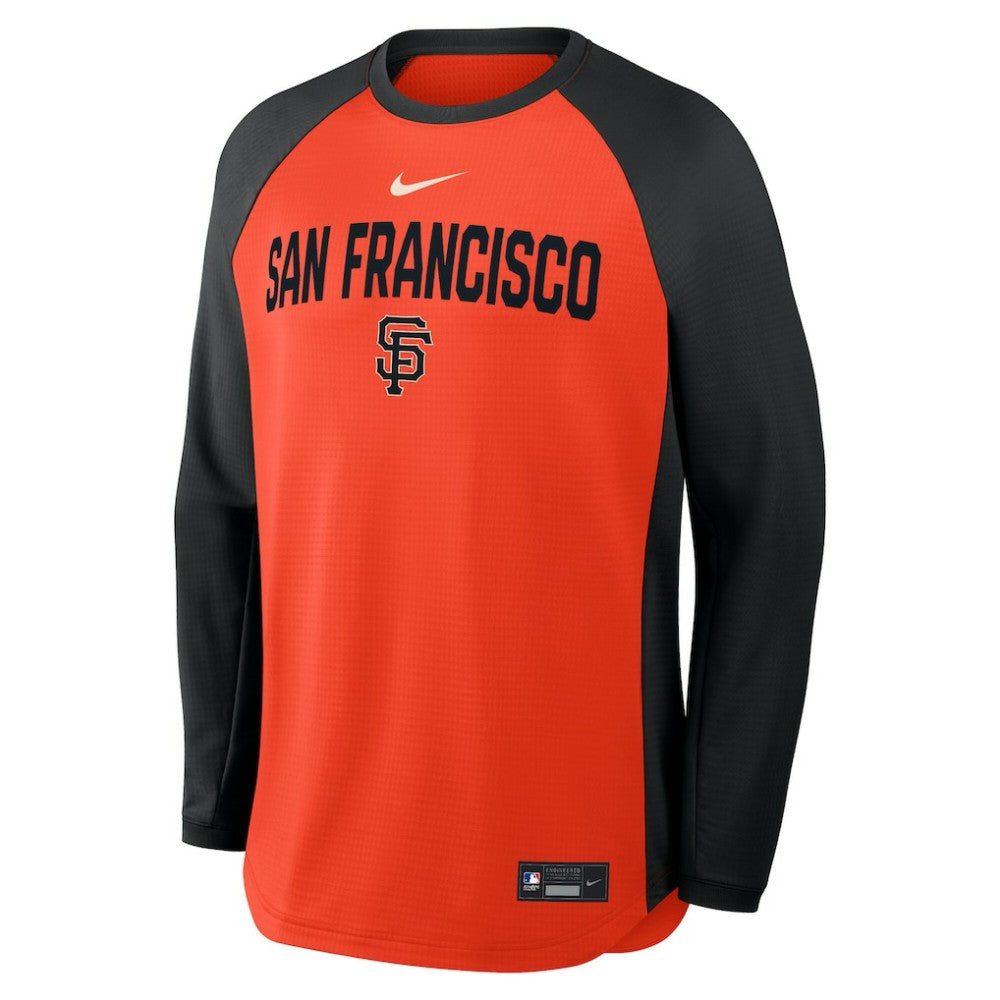 San Francisco Giants Nike Authentic Collection Raglan Dri-FIT Sweatshirt - MLB Sweatshirts
