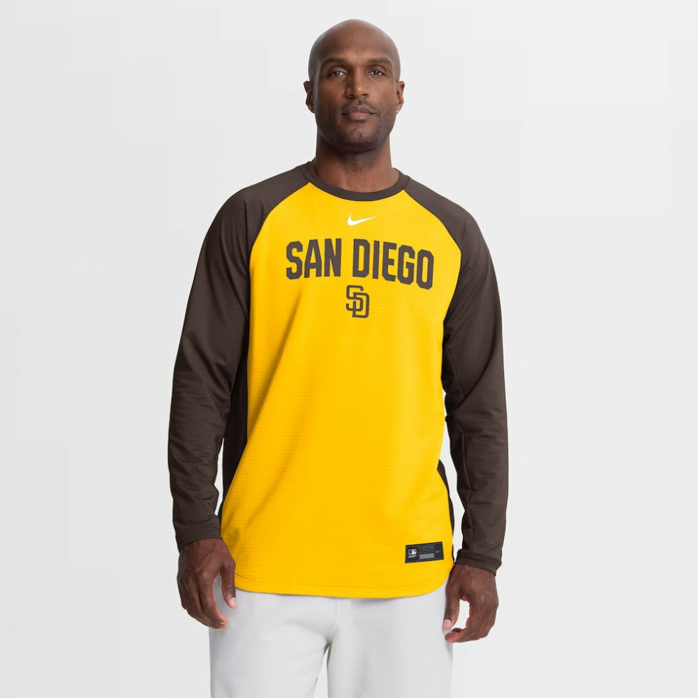 San Diego Padres Nike Authentic Collection Raglan Dri-FIT Sweatshirt - MLB Sweatshirts