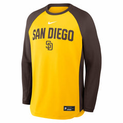 San Diego Padres Nike Authentic Collection Raglan Dri-FIT Sweatshirt - MLB Sweatshirts