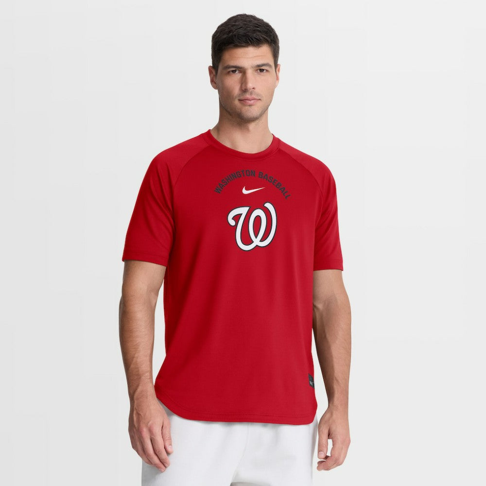 Washington Nationals Nike Authentic Collection Batting Practice Pre-Game Raglan Dri-FIT Top - MLB Tops