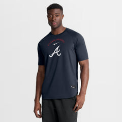 Atlanta Braves Nike Authentic Collection Batting Practice Pre-Game Raglan Dri-FIT Top - MLB Tops