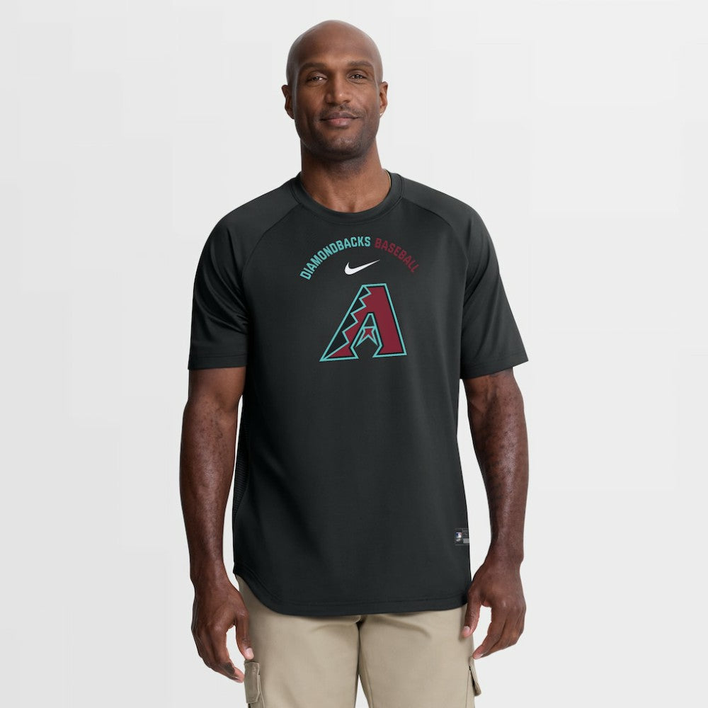 Arizona Diamondbacks Nike Authentic Collection Batting Practice Pre-Game Raglan Dri-FIT Top - MLB Tops