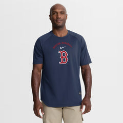 Boston Red Sox Nike Authentic Collection Batting Practice Pre-Game Raglan Dri-FIT Top - MLB Tops