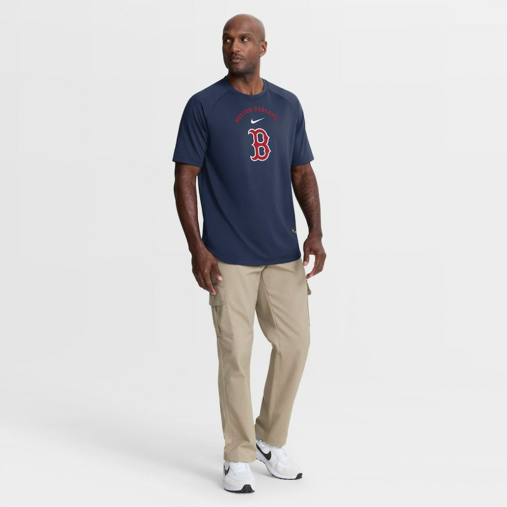 Boston Red Sox Nike Authentic Collection Batting Practice Pre-Game Raglan Dri-FIT Top - MLB Tops